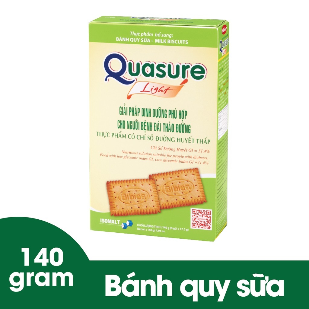 Bánh quy quasure light sữa 140g