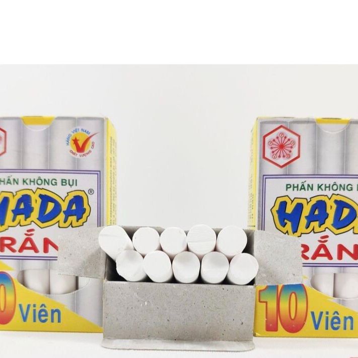 Hộp 10 viên phấn trắng không bụi