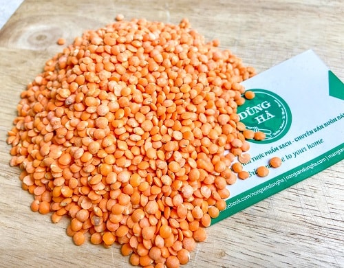 ( Hàng công ty nhập khẩu trực tiếp ) Đậu lăng đỏ Markal 500g hữu cơ ( Đậu lăng đỏ cam san hô/Đậu lăng xanh) Nguyên hạt