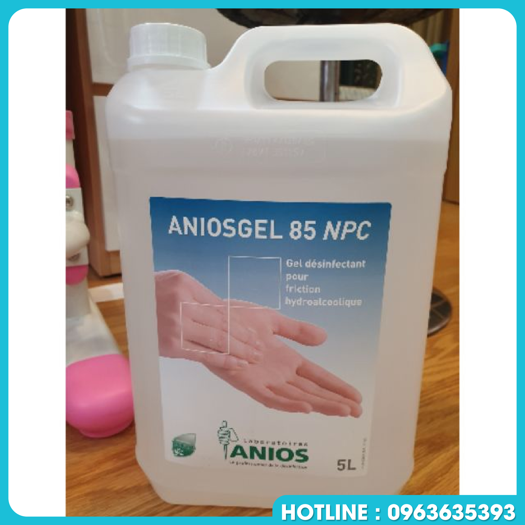 Dung dịch sát khuẩn tay Anios gel can 5L