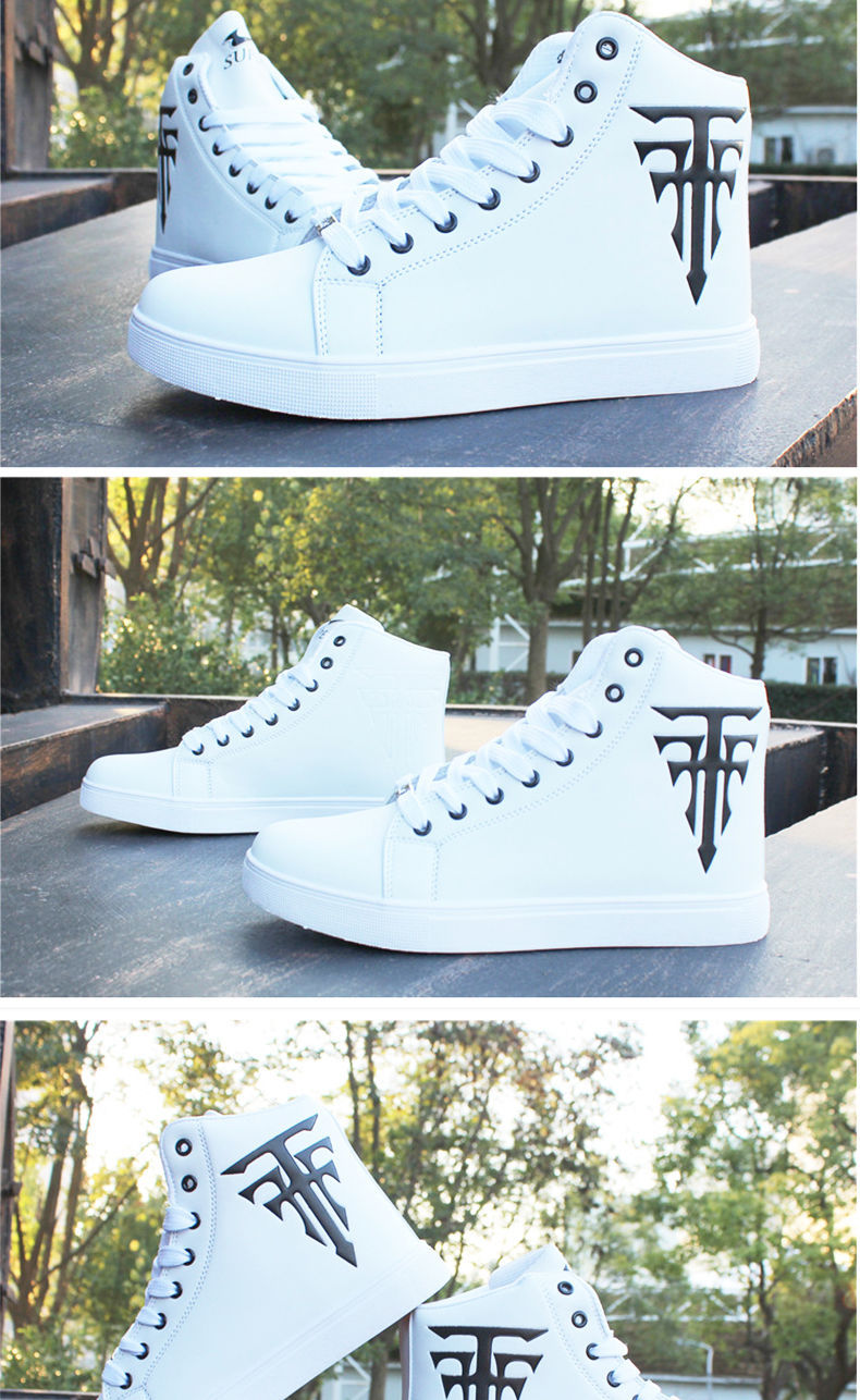 Giày nam thể thao sneaker HERO'S trắng đẹp bata cổ cao cho học sinh đi học đi làm cao cấp Mã CCH-1