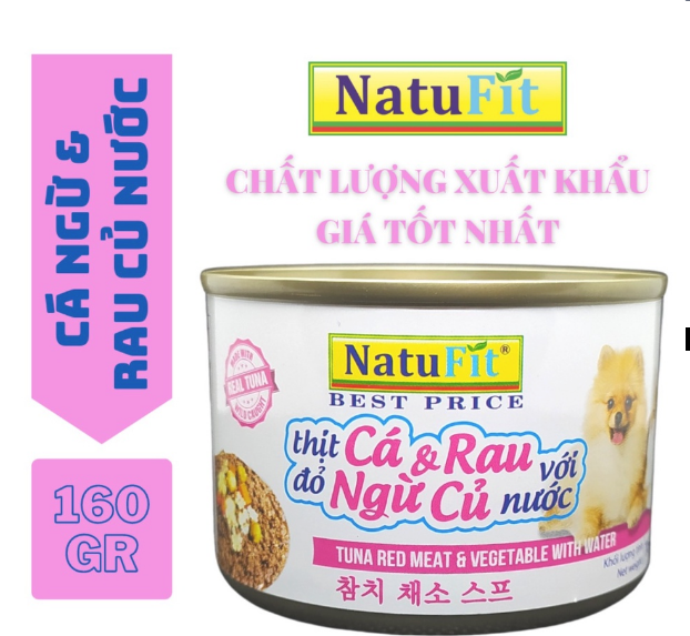 Pate chó mèo Natufit 160g