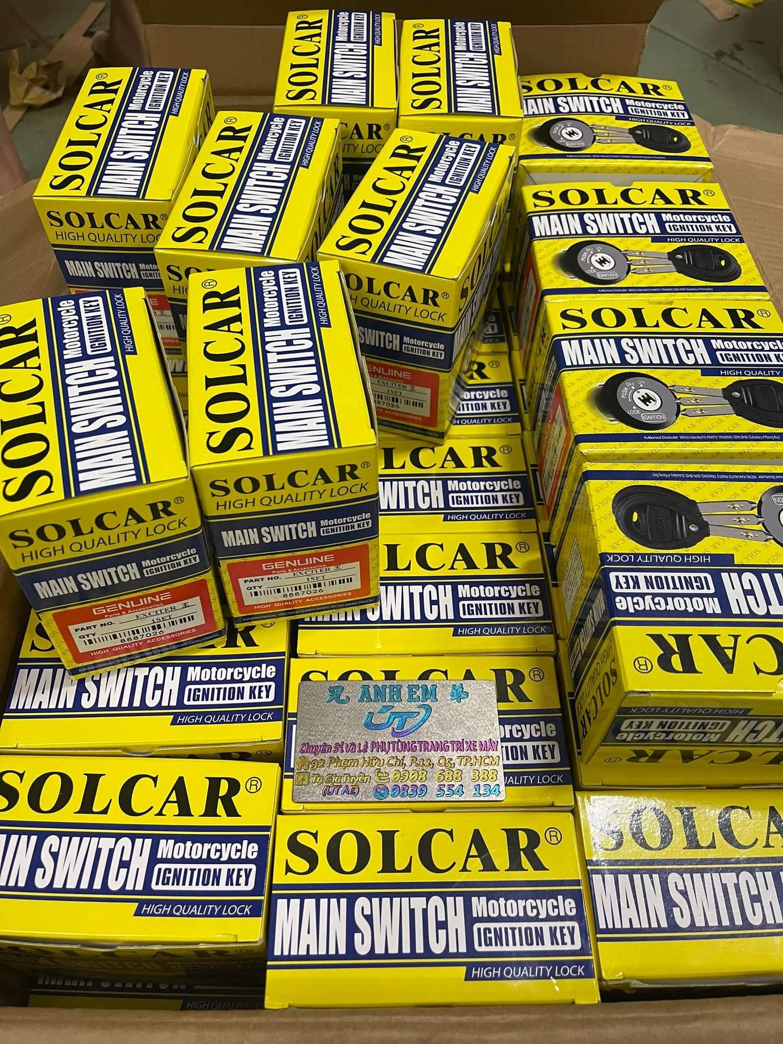 Ổ Khoá SOLCAR 6 Cạnh Dành Cho Ex150 / Ex10 / Ex2011 / Wave / Dream …