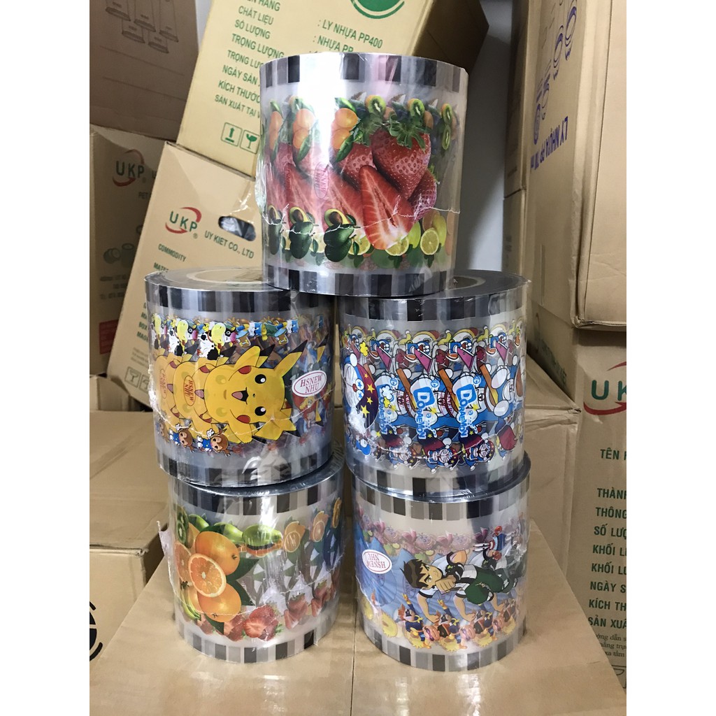 Cuộn keo dán miệng ly cốc trà sữa, sinh tố nước mía