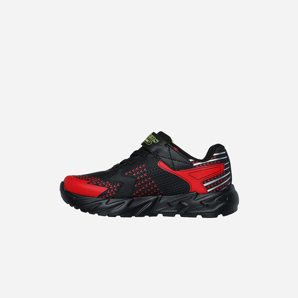 SKECHERS Giày sneaker bé trai Flex Glow Bolt 400138L-BKRD