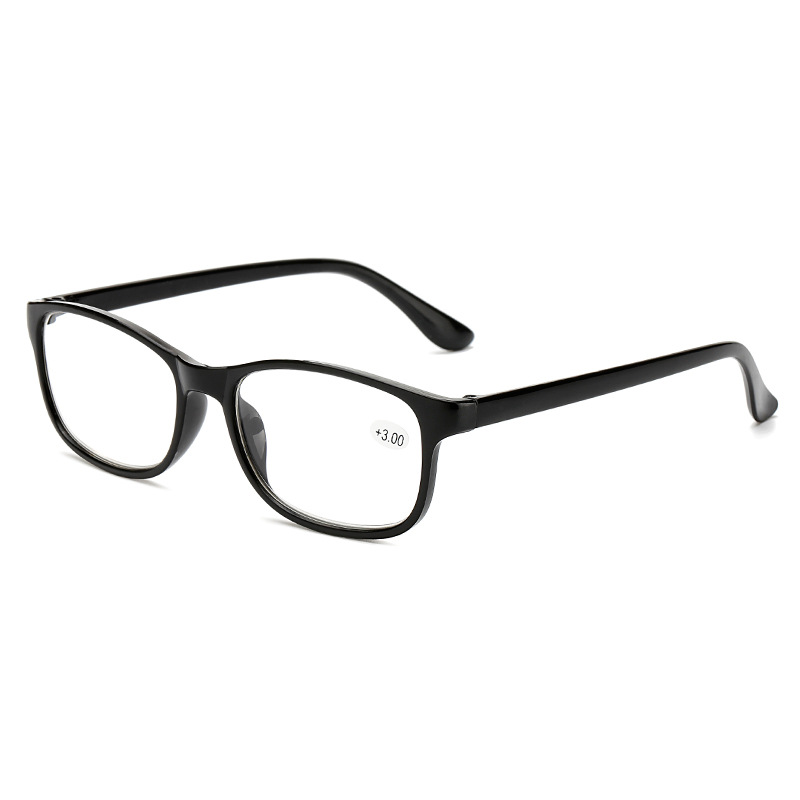 PTQ Fashion Square Frame Reading Glasses for Women and Men Comfortable Reading Glasses HD Resin Reading Glasses Unisex