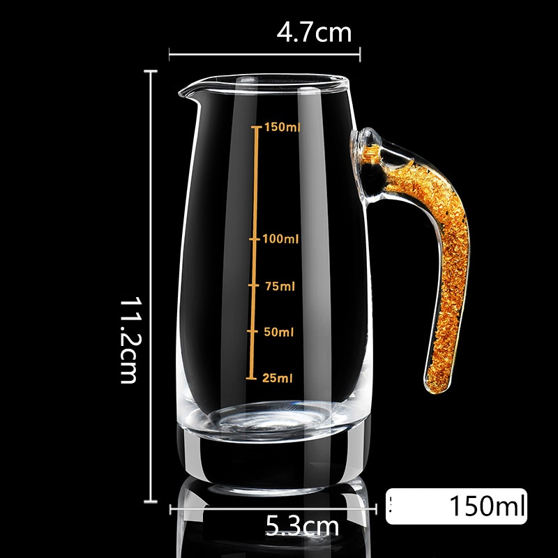 Bộ Ly rượu Pha Lê Vàng Lá 24K