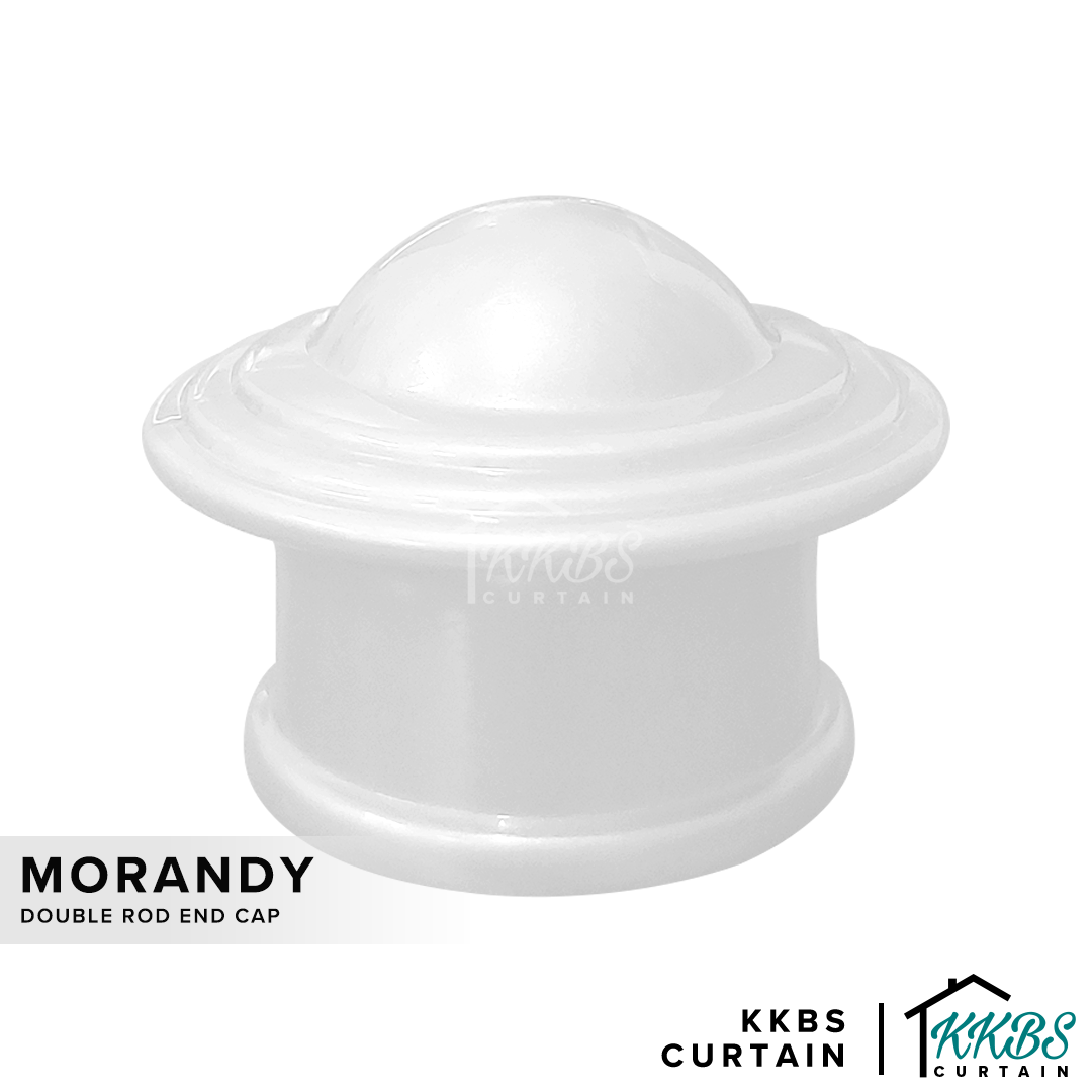KKBS CURTAIN Morandy Curtain Rod End Cap Pearl White Lazada