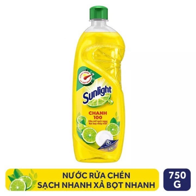Nước rửa chén Sunlight chanh 725ml