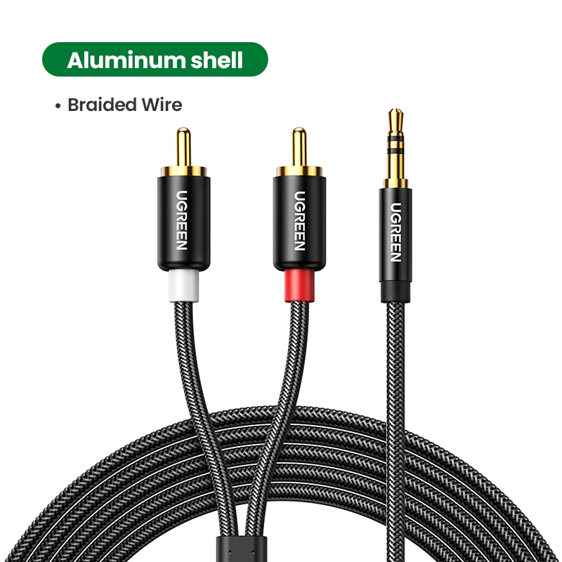 UGREEN 3.5mm to RCA Cable, 6FT RCA Male to Aux Audio Adapter HiFi Sound
