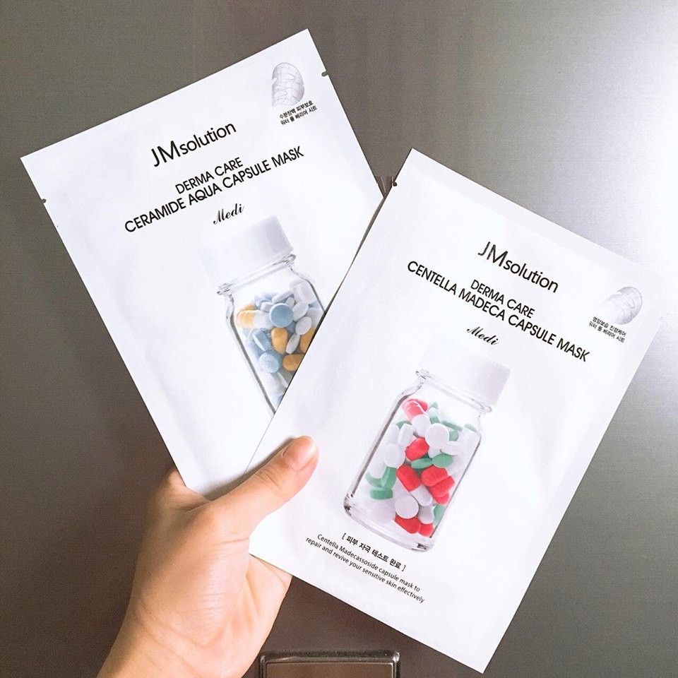 Mặt Nạ JMSOLUTION Cho Da Nhạy Cảm JM Solution Derma Care Centella Repair Capsule Mask