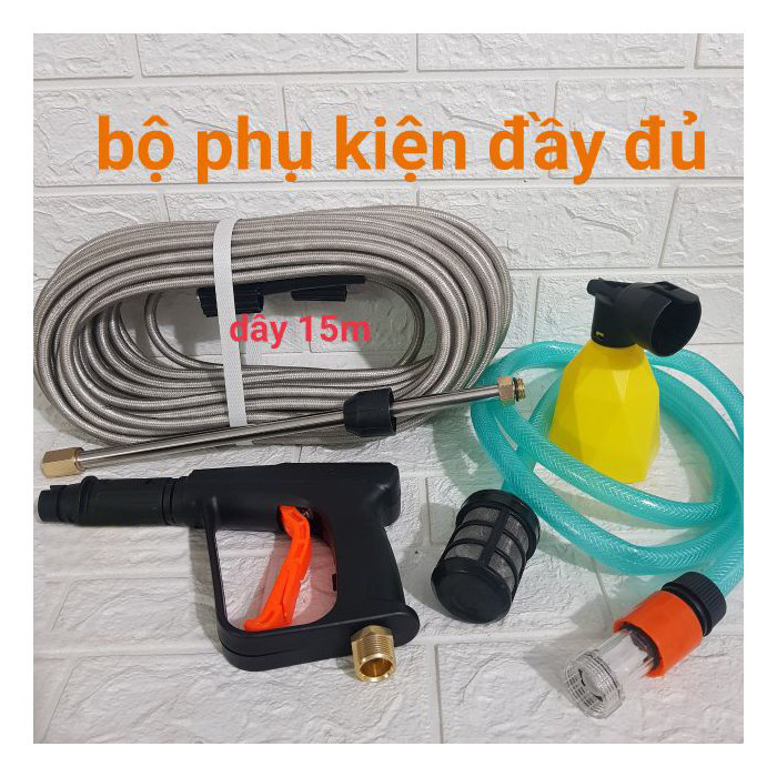 Máy Rửa Xe BosS Siêu Khỏe-dây áp lực 15M
