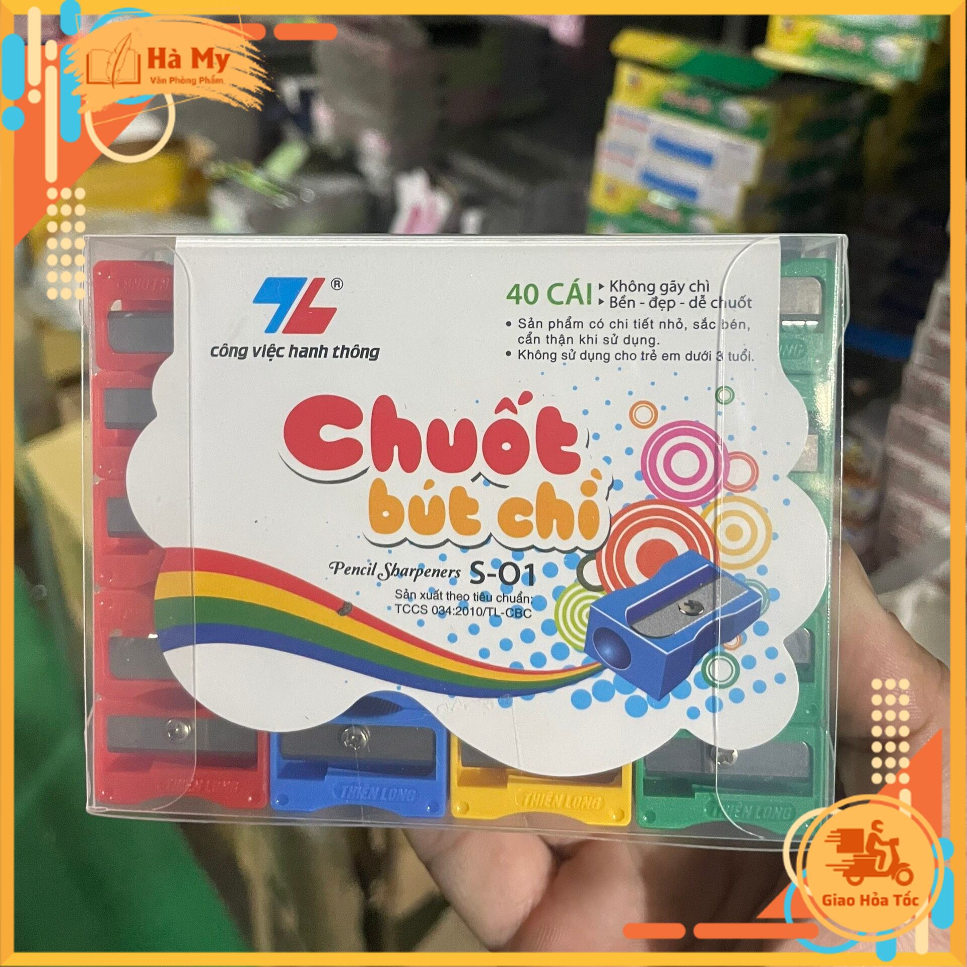 Combo 5 Cái Chuốt gọt bút chì mini Thiên Long S-01