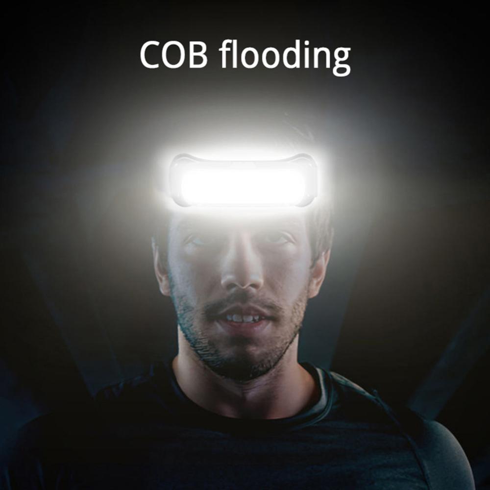 Homempire Rechargeable LED Headlamp 3 Modes Headlight Waterproof Head Light Adjustable Headband for Outdoor Camping Fishing Hiking