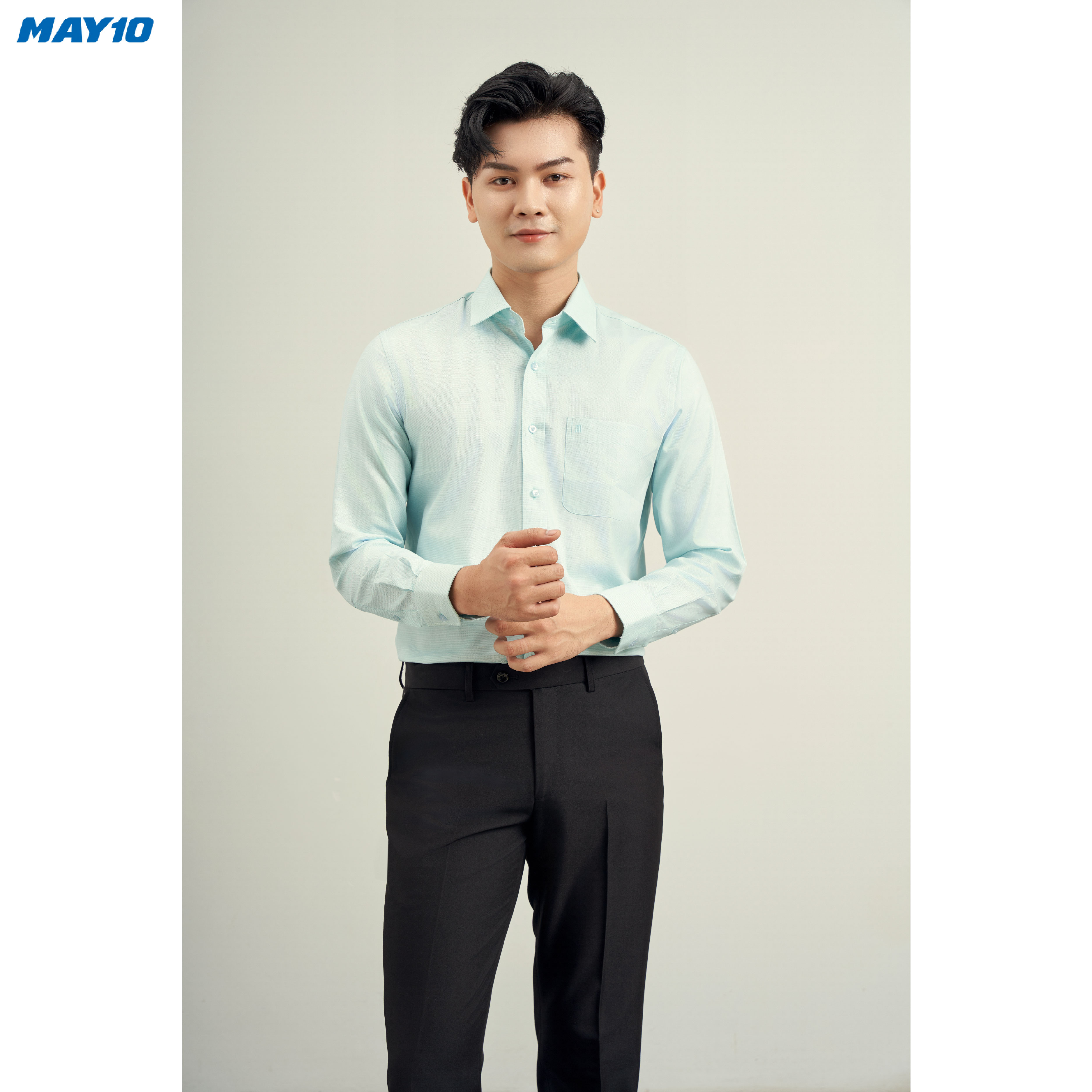 Sơ mi nam dài tay May 10 form Regular mã 010121241LT