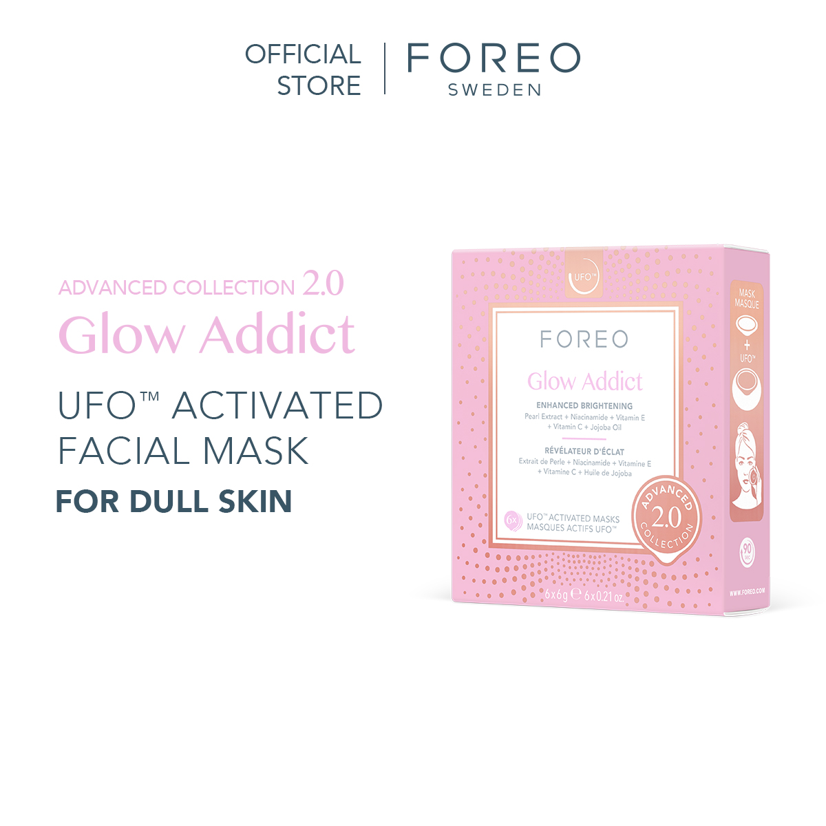 FOREO UFO Activated Mask Advance 2.0 Collection Facial Mask Face