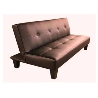 Contemporary Sofa Bed Pu Leather Dark Brown Lazada Singapore Contemporary Sofa Bed Pu Leather Dark Brown