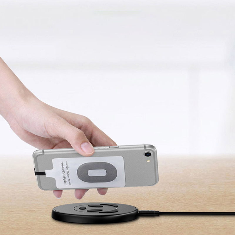 Aiqinhaimaoyi 1 cái máy thu sạc không dây phổ thông Qi tiêu chuẩn Micro USB Loại-C thích hợp cho Android Huawei sạc iPhone vá