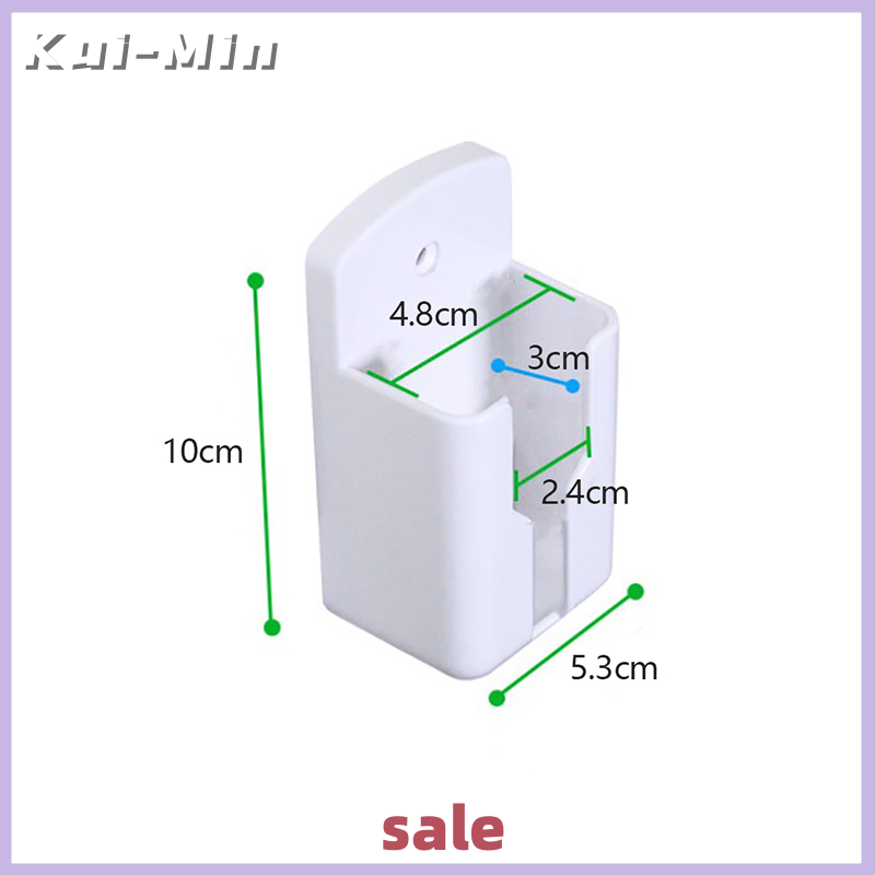Kui-Min Universal Air Conditioner Remote Holder White Wall Mounted Box Storage Holder
