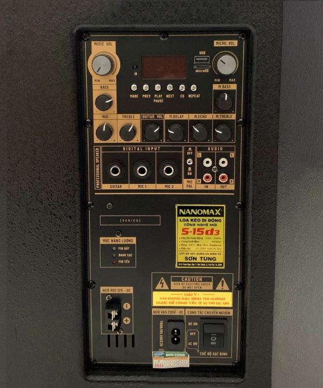Loa kéo di động Nanomax S-15D3