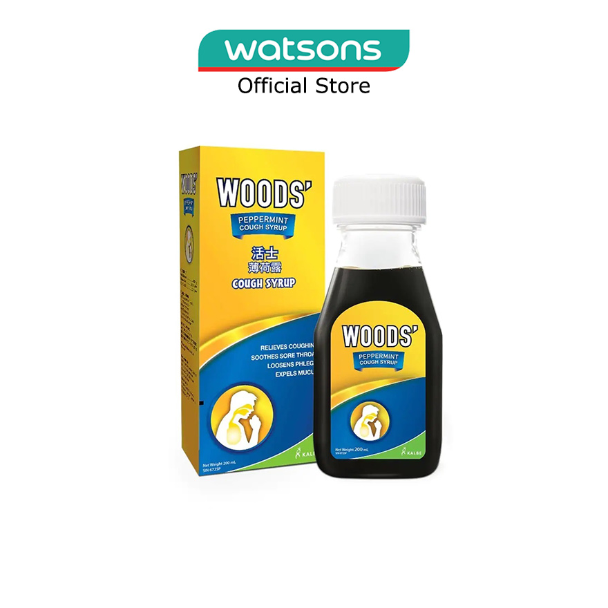 WOODS' Peppermint Cough Syrup Adult 200Ml Lazada Singapore