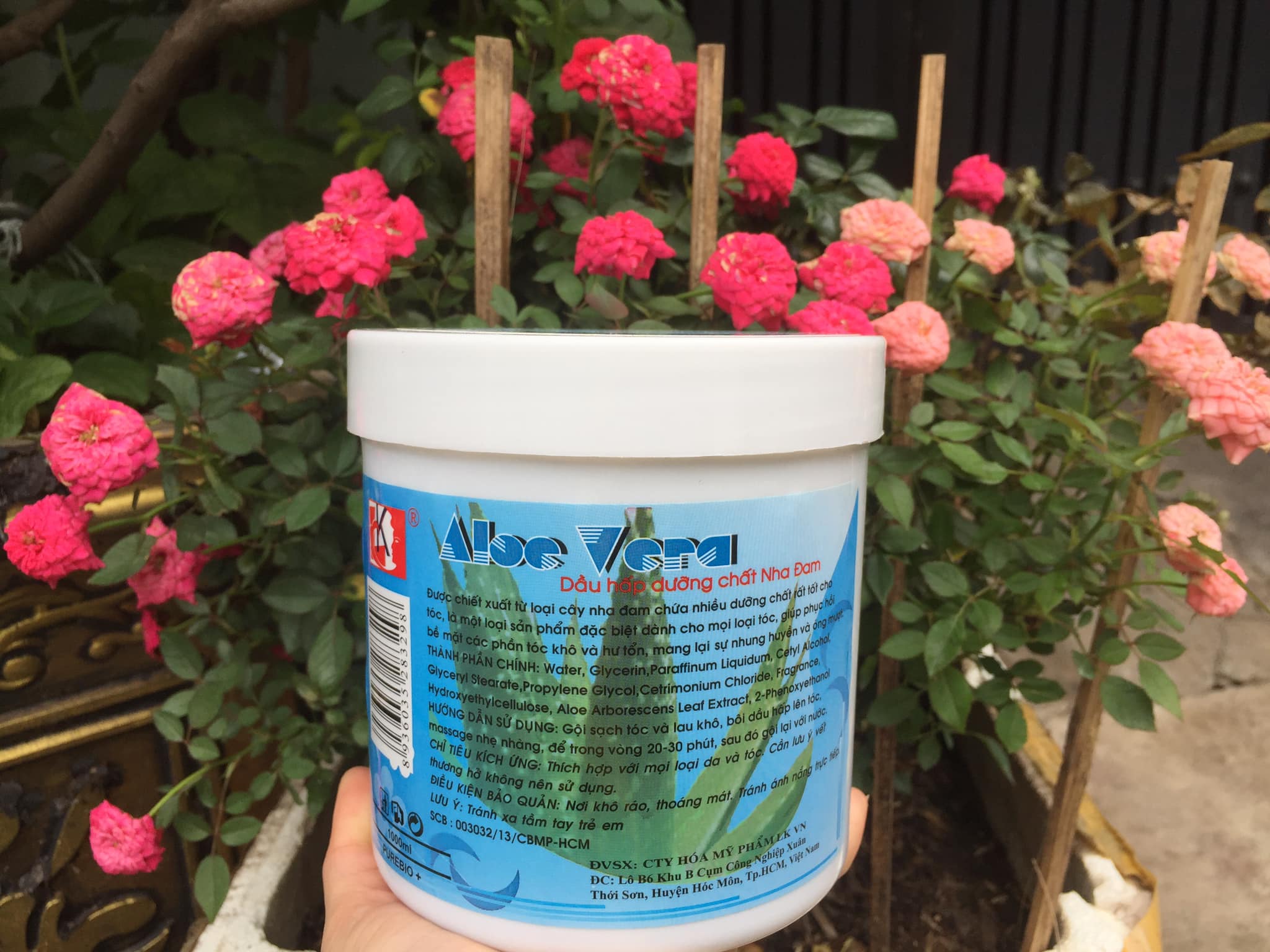 Dầu hấp dưỡng tóc LK tinh chất Nha Đam 1000ml giúp mọc tóc