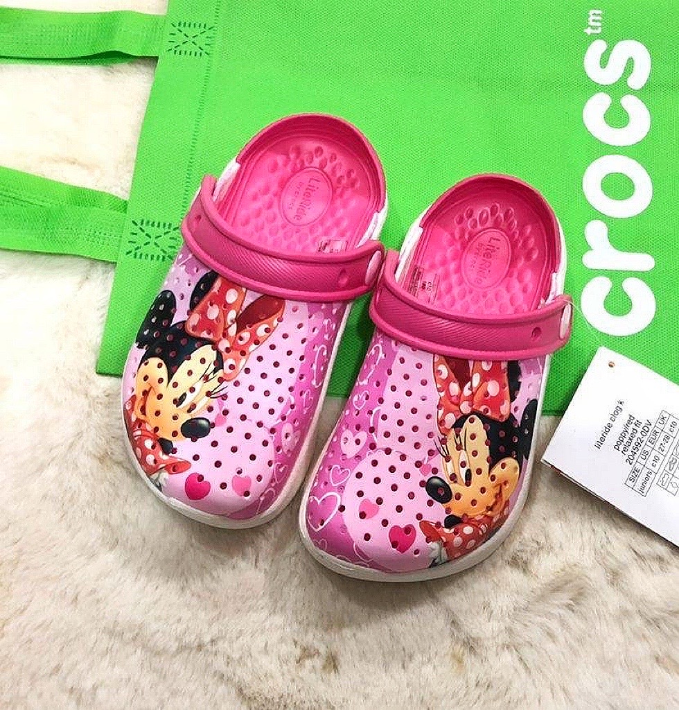CROCS Minnie Mouse for Kid รองเท้าลำลองเด็กCROCS ลายMinnie Mouse นิ่ม