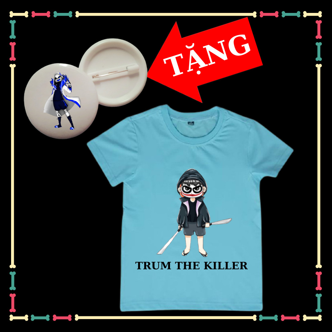 Áo Trum The Killer tay ngắn xịn xò cho trẻ em đủ màu sắc Áo Biệt Đội Gangster