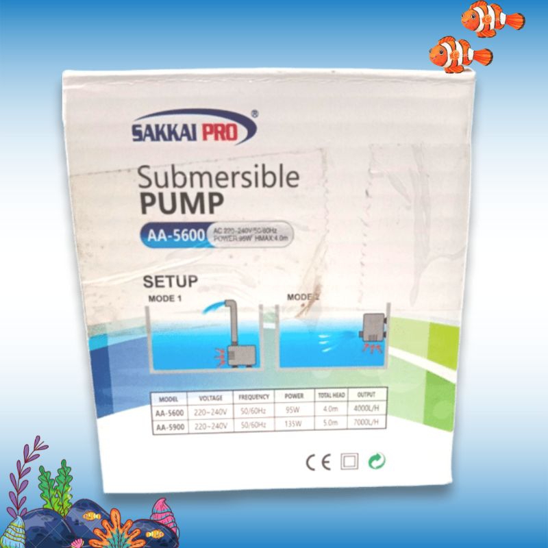 SAKKAI PRO AA 5600 Pompa kolam Hidroponik air mancur SUBMERSIBLE PUMP