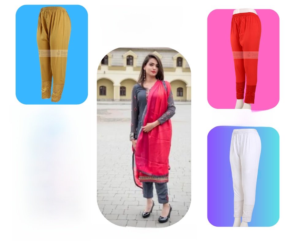 China Soft Linen Party Wear Fashionable Payjama Pants Salwar for teenager School College girls.