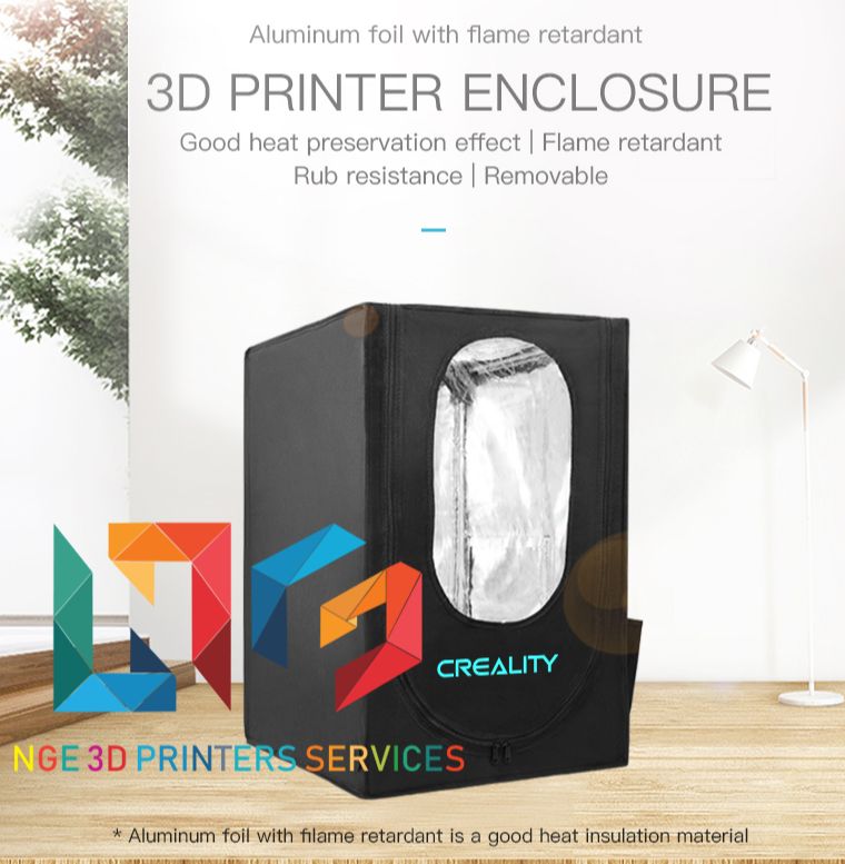 Medium size 3D printer multifunction enclosure 7372cm