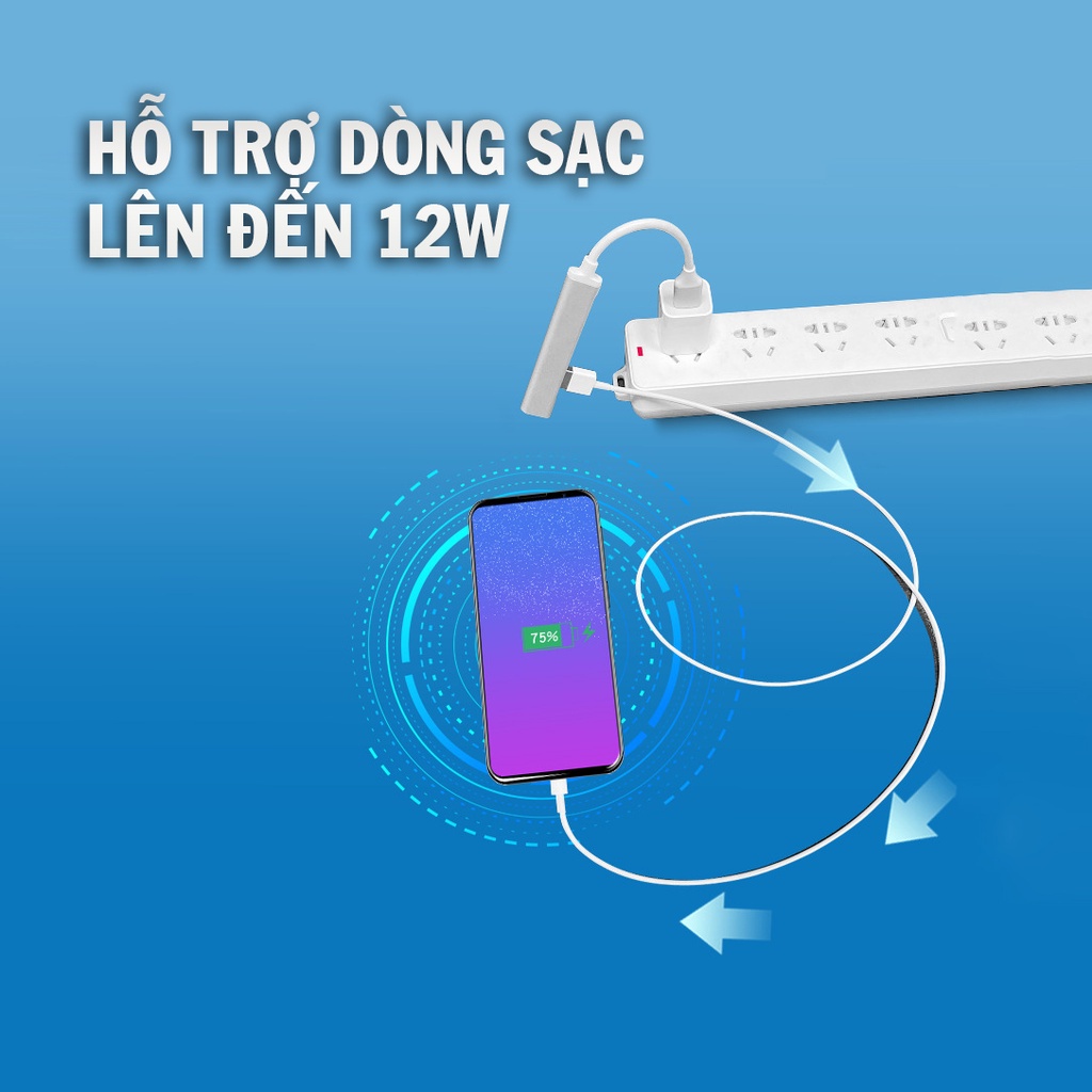 Cáp chuyển đổi  từ Type C sang 4 cổng USB - Bộ chia cổng Hub USB và Hub TYPE C
