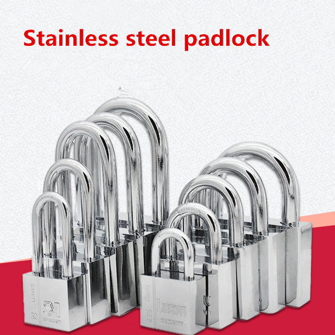 30/40/50/60mm Stainless Steel Heavy Key Lock Security Padlock Outdoor ...