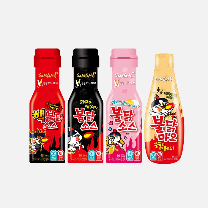 [3 Vị] Sốt Chấm Gà Cay Samyang Siêu Ngon Chai 200gr - Hàn Quốc