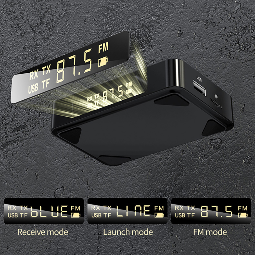 BOKEWU Bluetooth 5.0 Receiver Transmitter NFC Stereo 3.5mm AUX Jack RCA Optical Wireless Audio Adapter with Remote Control