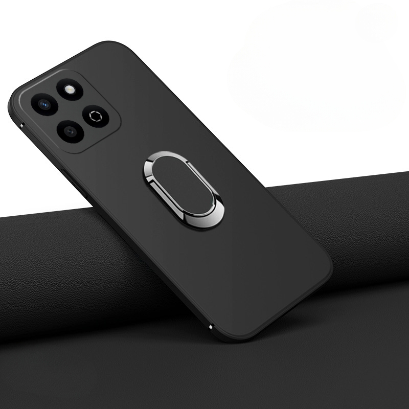 For Honor X7C Case Soft Silicone Matte Full Protector Shockproof Car Adsorb Holder Ring For Honor X7C Back cover Phone Cases.