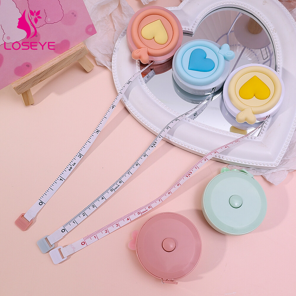 Băng keo may đo hộ gia đình đa chức năng thước dây tự động thu vào Mini 1.5m cầm tay cho thước đo quần áo đo vòng eo chân