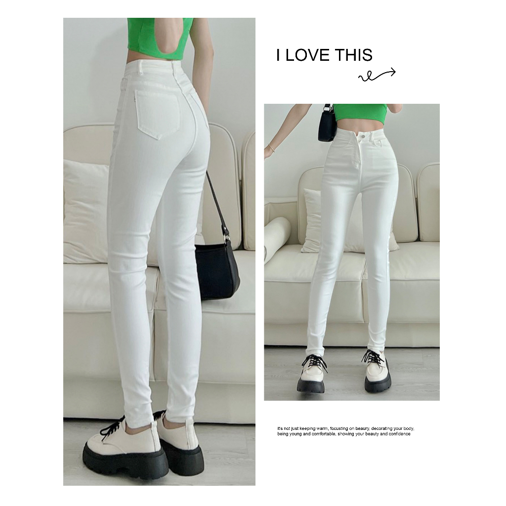 Quần jeans nữ ôm body Guguno (Mẫu thật)