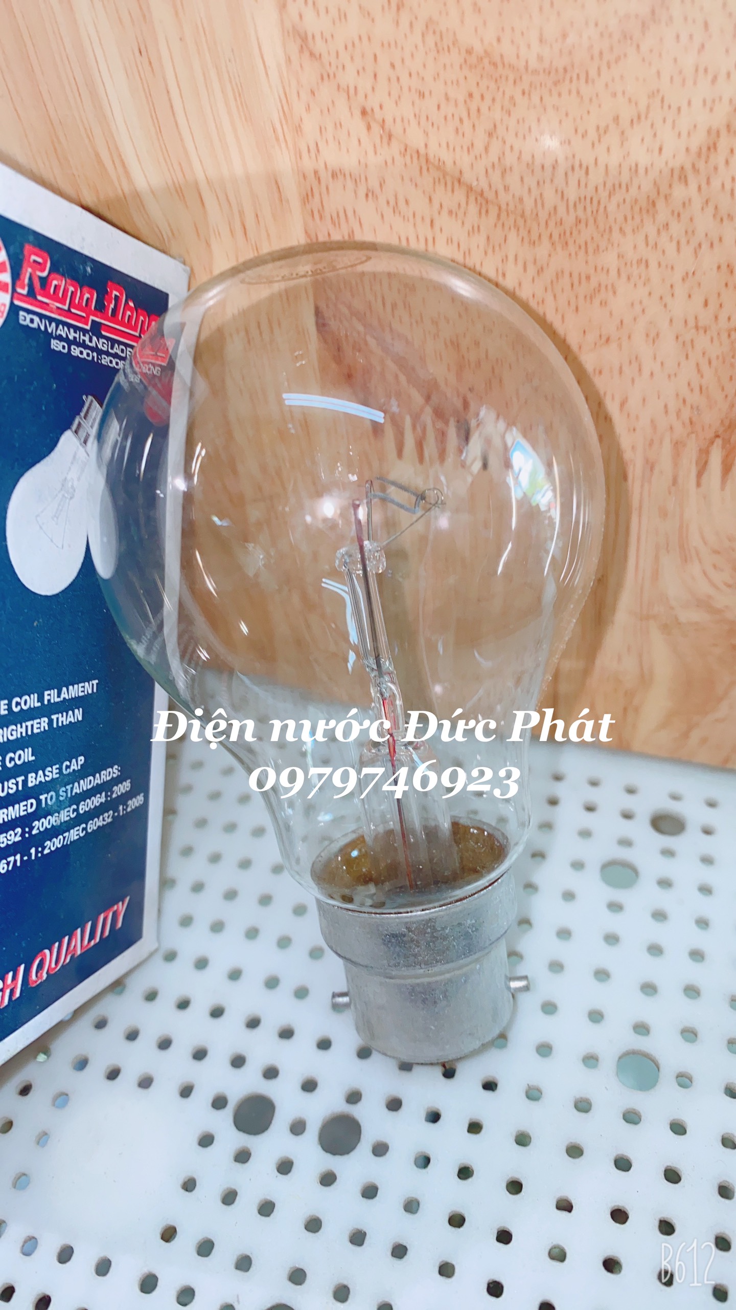 bóng đèn dây tóc 75w đui gài