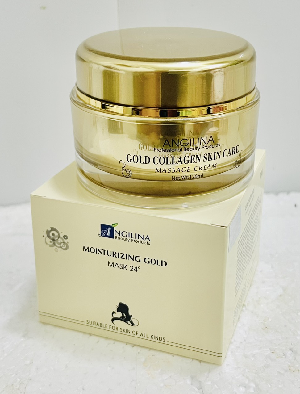 Gel massaga mặt angilina gold collagen skin