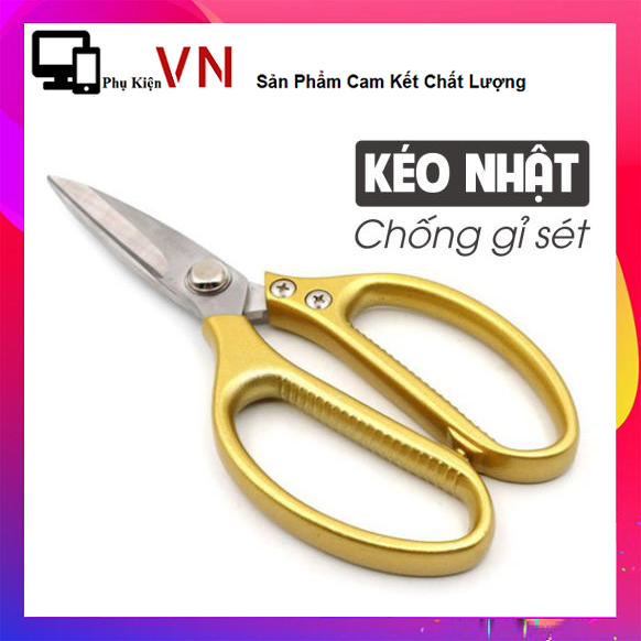 Kéo cắt gà , kéo nhật làm bếp đa năng bằng thép không gỉ cắt vải cắt giấy sk5 siêu sắc size lớn 22 cm