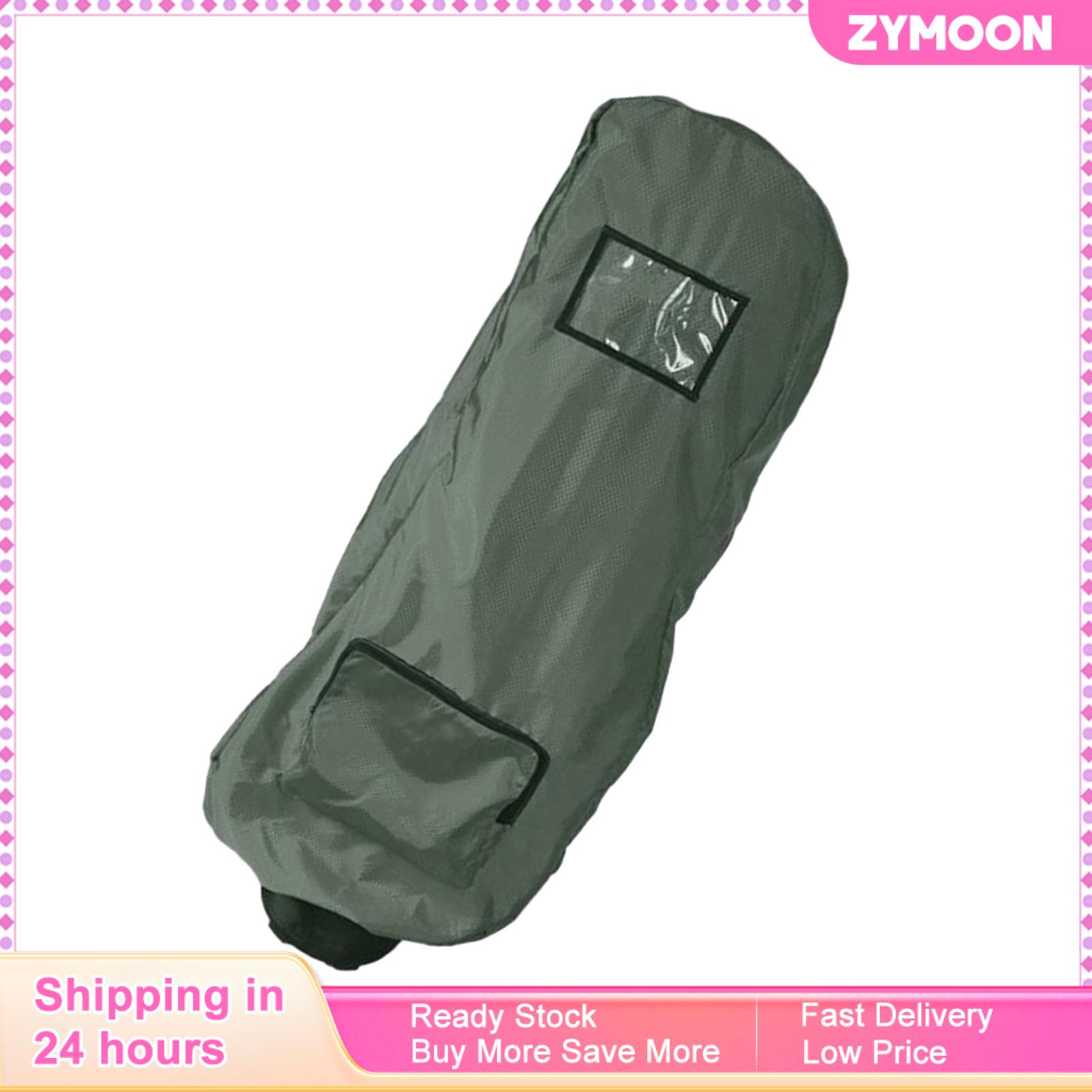 ZYMOON Golf Bag Rain Cover Rain Coat Water Resistant Protector Sleeve Protective Rain Protection Cover Golf Bag Raincoat for Golf Push Carts Travel