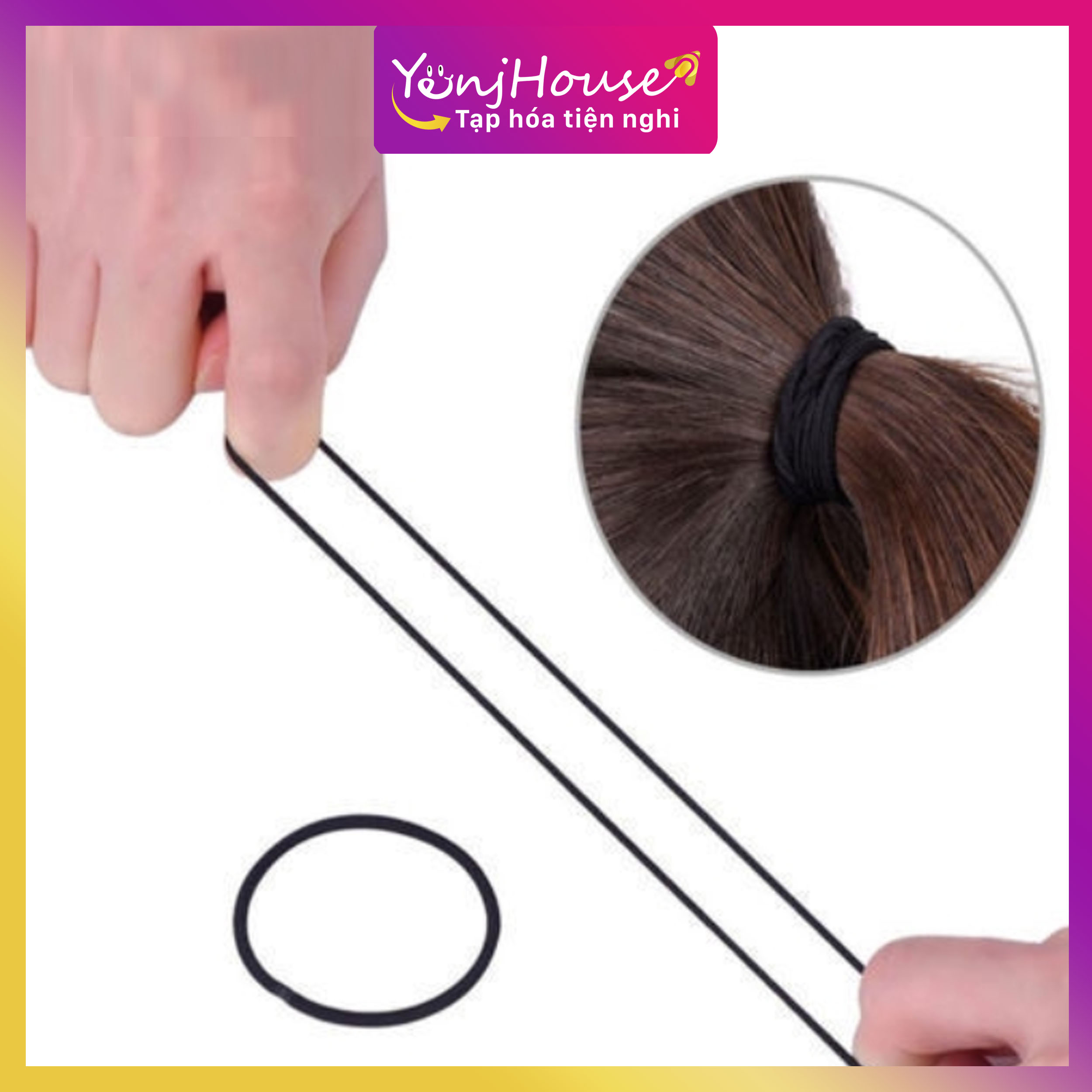 THUN CỘT TÓC CHO BÉ SÉT 10 SỢI ( LẤY MÀU NGẪU NHIÊN) - YENJHOUSE