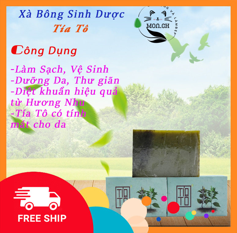Xà Bông Sinh Dược/ Xà Bông Thảo Dược (Tặng kèm túi lưới)
