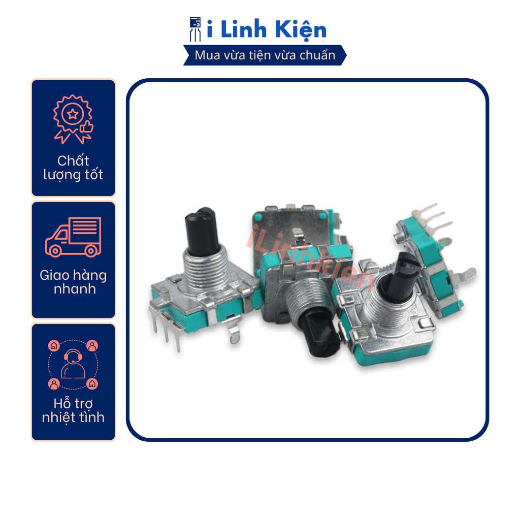 Công tắc volume vô cấp EC16 15mm 3 chân