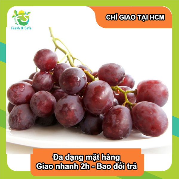 [Chỉ Giao HCM] Nho Đỏ Ninh Thuận - 500g