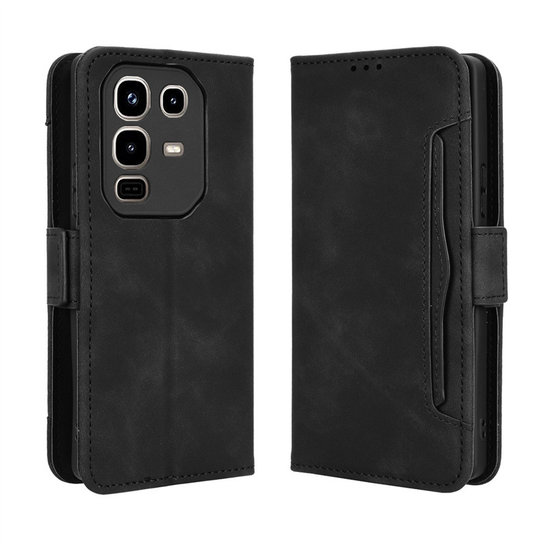 Infinix Note 50 4G/Note 50 Pro 4G Wallet Case with Card Holder, Leather Kickstand Card Slots Case. 