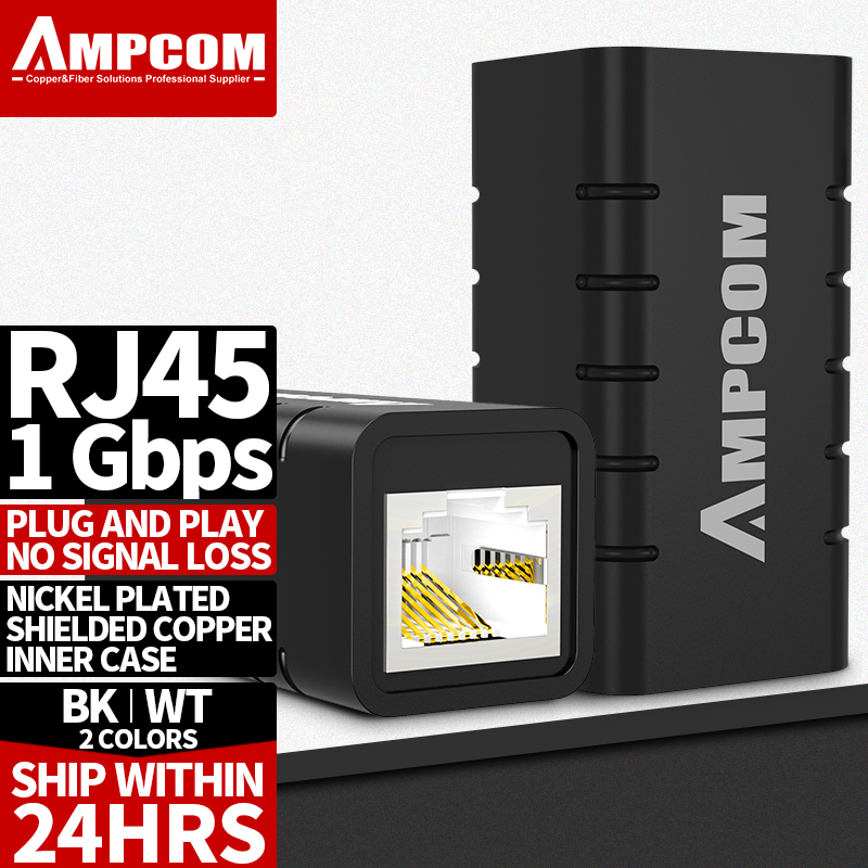 AMPCOM Bộ Chuyển Đổi Ethernet RJ45, Đầu Nối Cái 8P8C Đầu Nối LAN thumbnail
