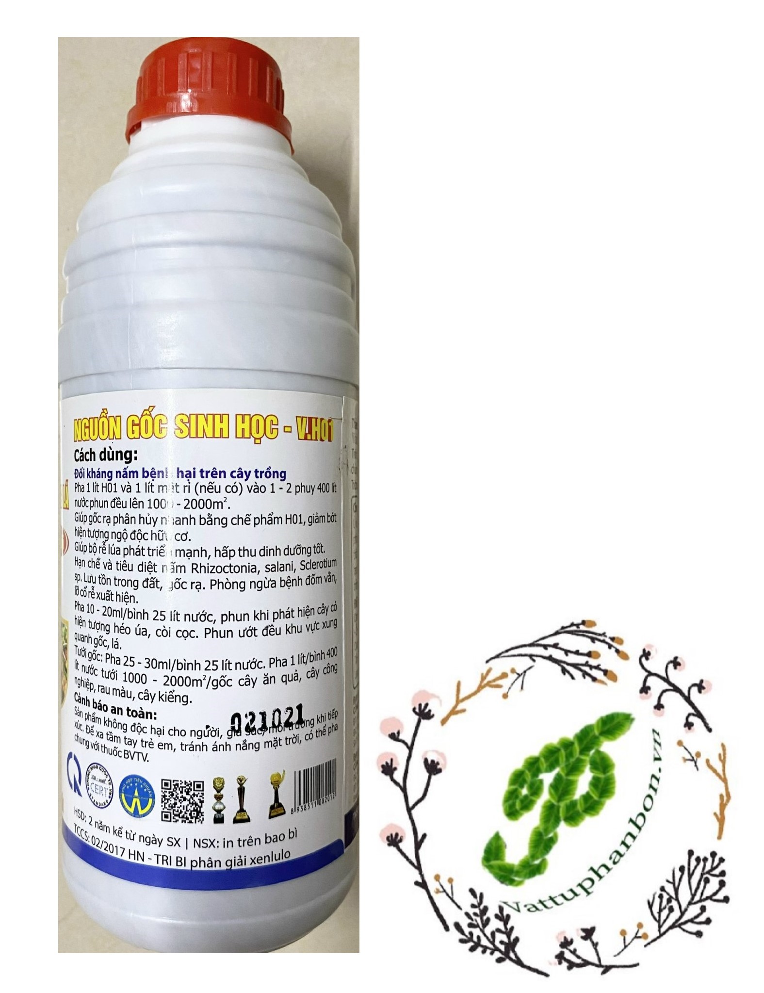 Trichoderma Bacillus Ra rễ mạnh, Ngừa thối rễ, Vàng lá - #602A# 1 lít