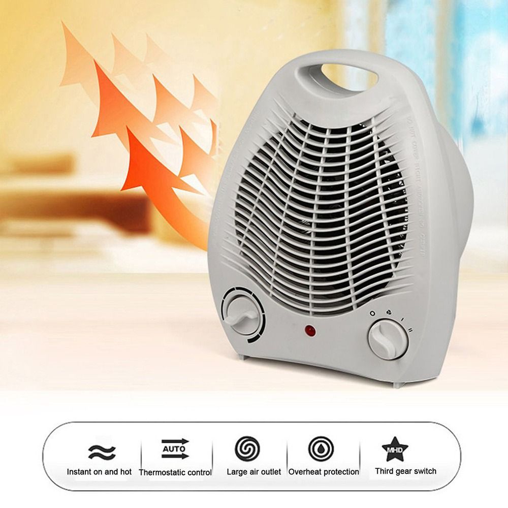 ESFDGL 1000W/2000W Portable Electric Fan Heater Adjustable Thermostat Room  Radiator Hot Air Fans Warm Heater Electric Heater Air Blower Air Warmer |  Lazada